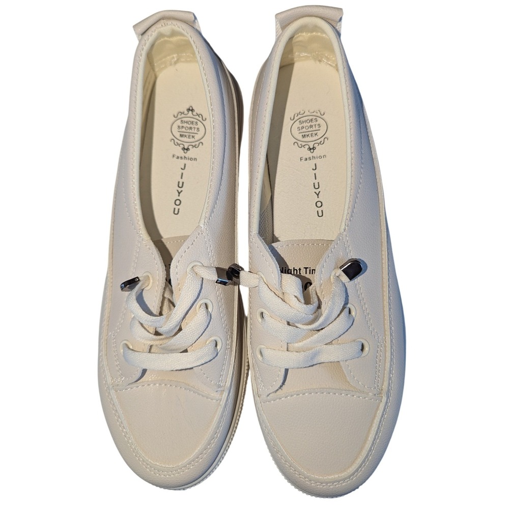 Brand New 3 Pairs of Shoes Faux Leather Low Top Platform Sneakers Boots Womens 8 - Picture 2 of 9